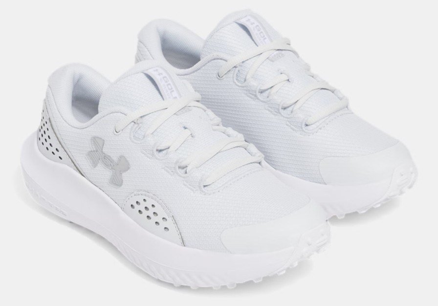 Under Armour Surge Golf dámské golfové boty, distant gray/white/metallic silver