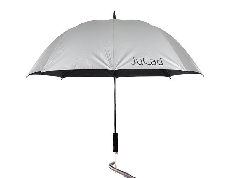 JuCad teleskopický golfový deštník 68" s pinem, stříbrný (UV ochrana)
