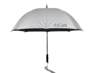 JuCad teleskopický golfový deštník 68" s pinem, stříbrný (UV ochrana)