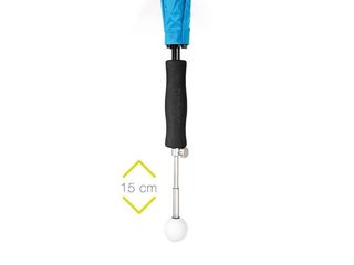 JuCad teleskopický golfový deštník 68" s pinem, stříbrný (UV ochrana)