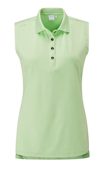 Ping Solene sleeveless dámské polo bez rukávů, mint