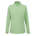 Ping Lyla half zip ribbed dámská fleecová mikina, mentolová