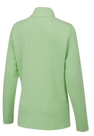 Ping Lyla half zip ribbed dámská fleecová mikina, mentolová