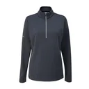 Ping Lyla half zip ribbed dámská fleecová mikina, tmavě modrá