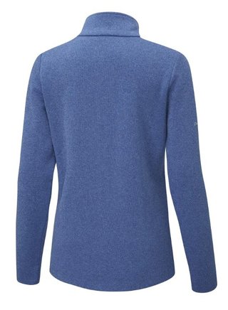 Ping Lyla half zip ribbed dámská fleecová mikina, tmavě modrá