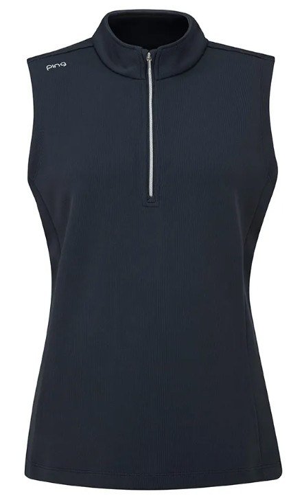 Ping Lyla half zip dámská vesta, tmavě modrá