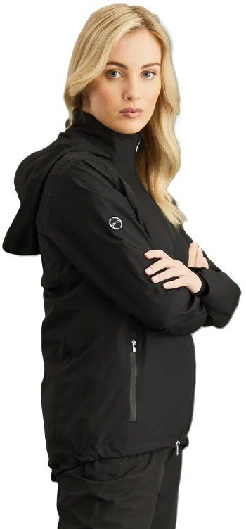 Ping Milli Hooded nepromokavá dámska bunda, černá