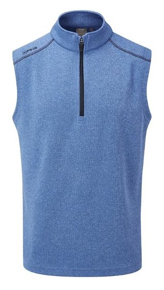 Ping Ramsey pánská fleecová vesta, snorkel blue marl