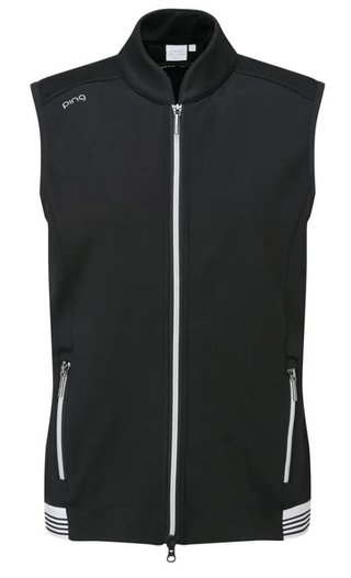 PING Dot Fleece dámská vesta, černá