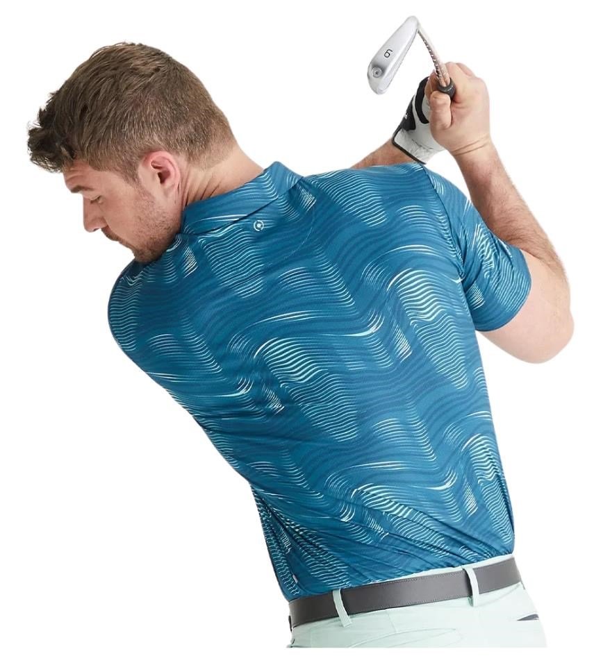 Ping Optic Groove pánské polo, forest multi