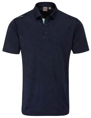 Ping Kenan Textured pánské polo, tmavě modré