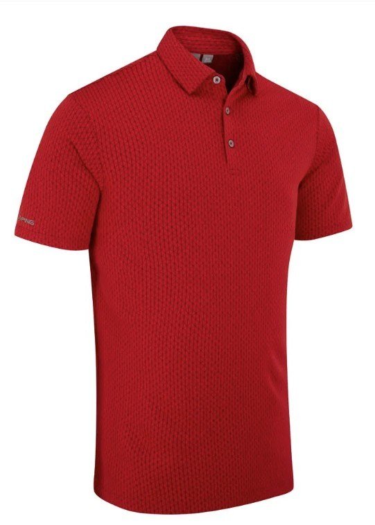 Ping Hershel męskie polo, červené