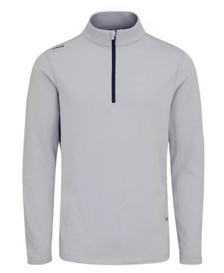 Ping Rhodri Half Zip Fleece pánská mikina, šedo/tmavě modrá