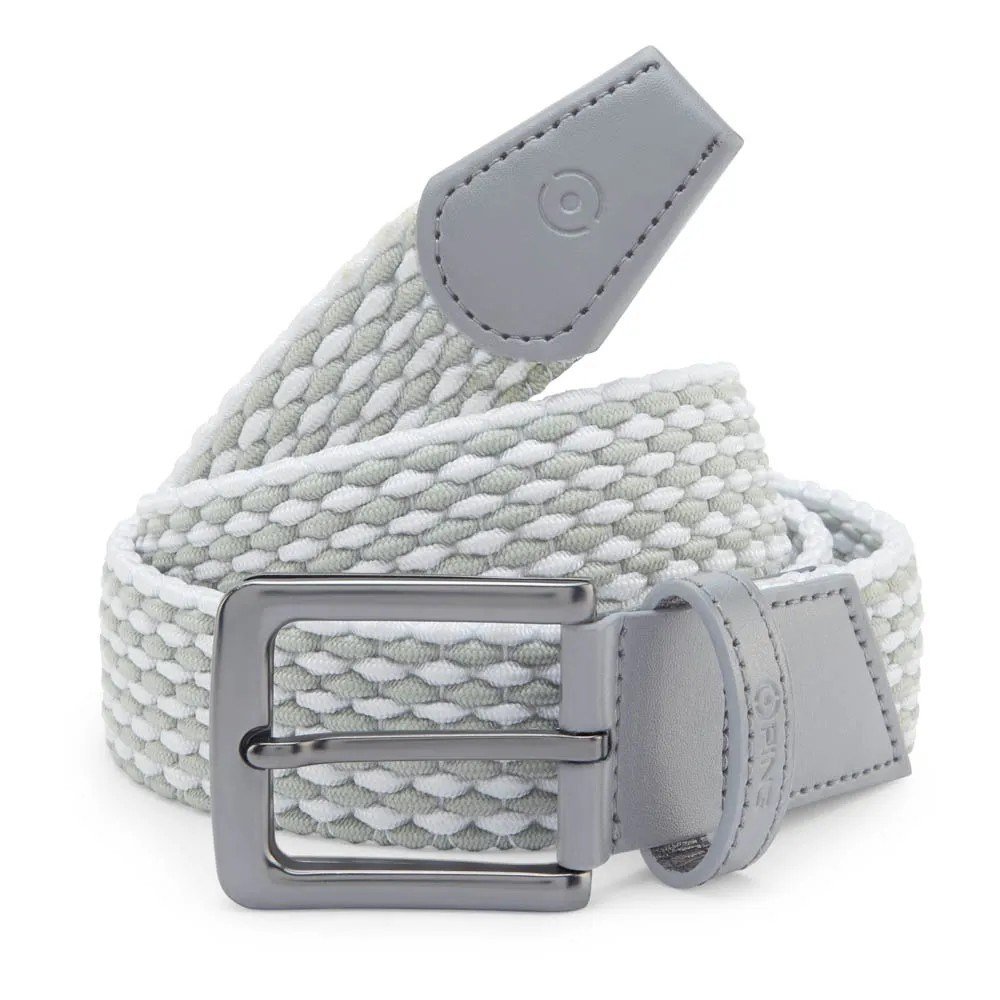 Ping Stretch Webbing pánský opasek, šedo/bílý