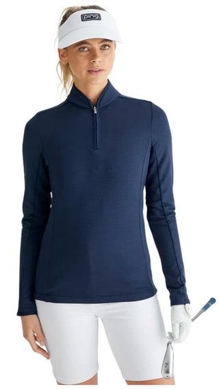 Ping Abigale Performance Fleece dámská mikina, modrá