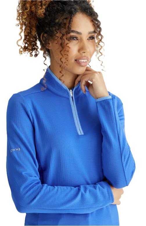 Ping Abigale Performance Fleece dámská mikina, modrá