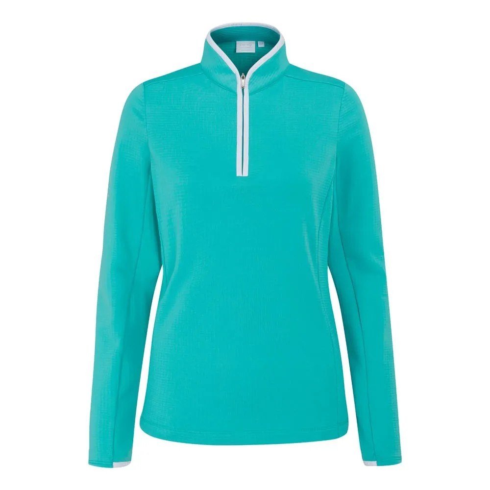 Ping Abigale Performance Fleece dámská mikina, tyrkysová