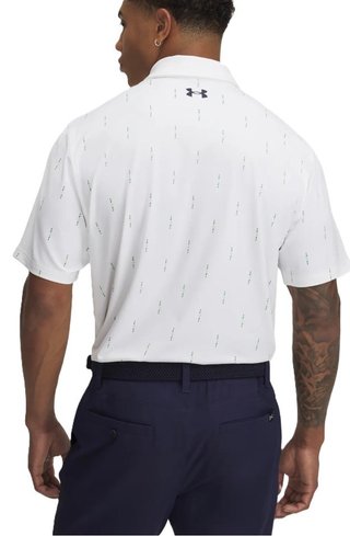 Under Armour T2G Printed pánské polo, bílé
