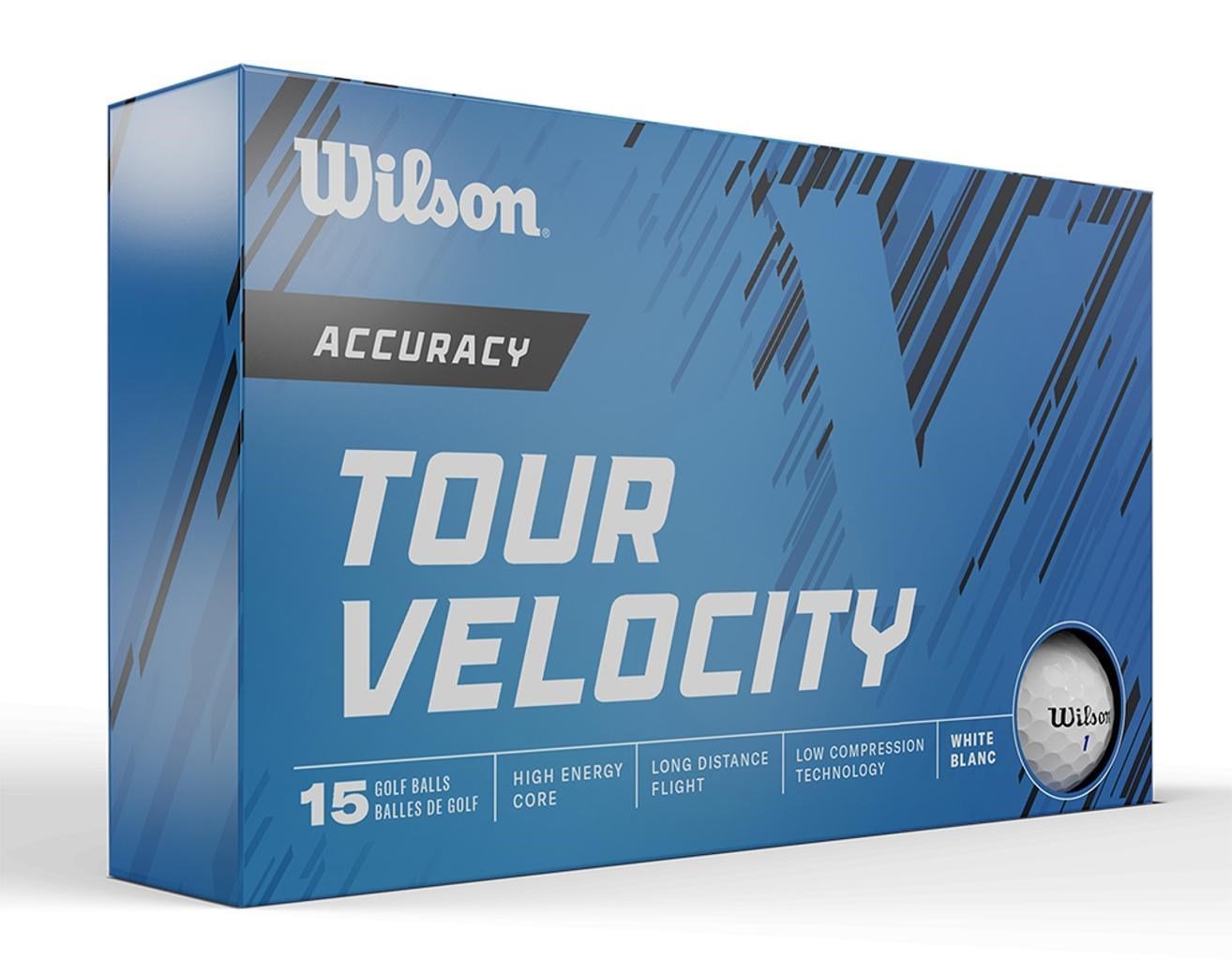 Wilson Tour Velocity Accuracy golfové míčky, 15ks