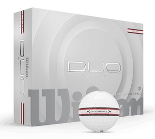 Wilson Duo Soft TRK360 golfové míčky, bílo/červené