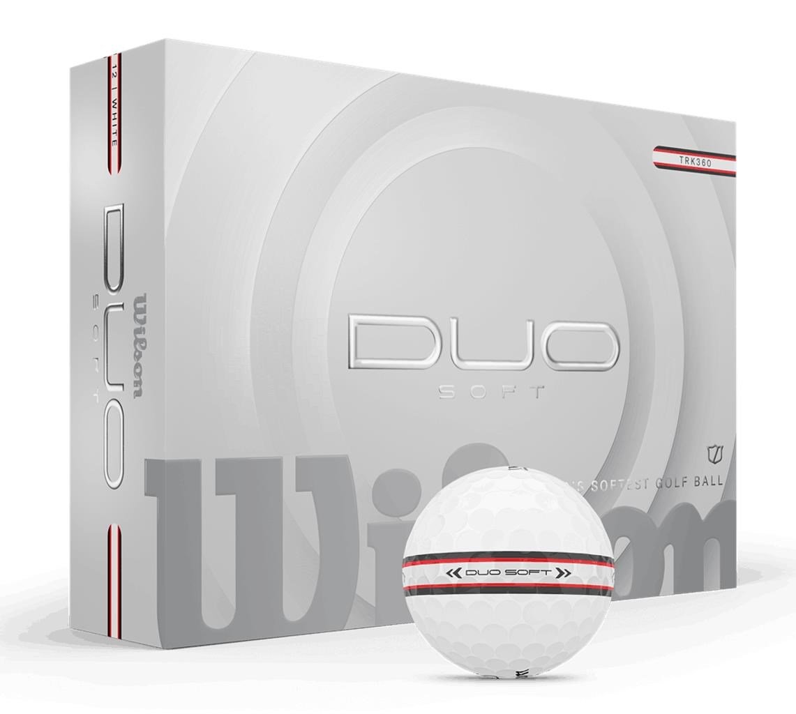 Wilson Duo Soft TRK360 golfové míčky, bílo/červené