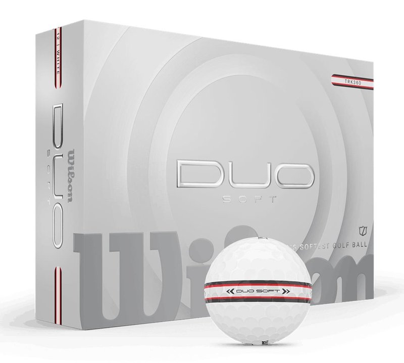 Wilson Duo Soft TRK360 golfové míčky, bílo/červené