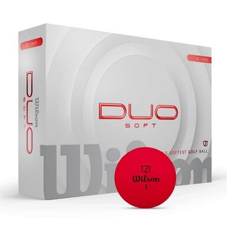 Wilson Duo Soft golfové míčky, červené