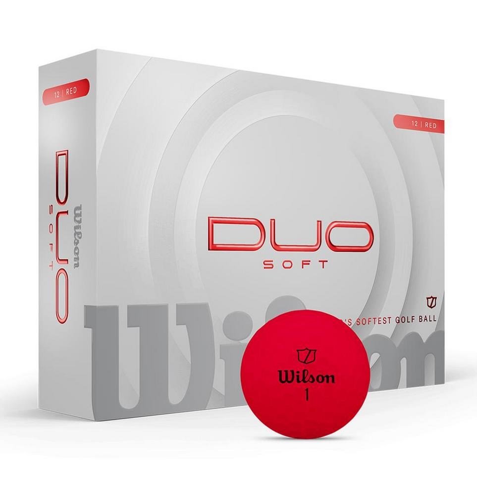 Wilson Duo Soft golfové míčky, červené