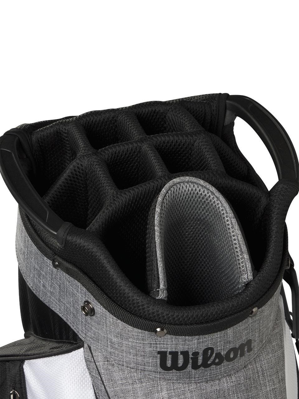 Wilson Feather cart bag, černo/šedo/bílý
