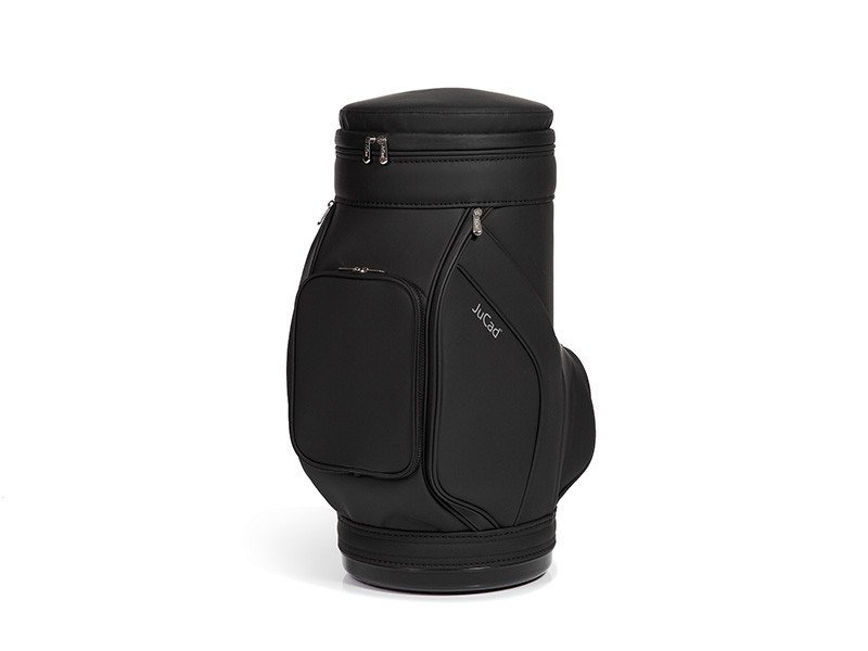 Jucad stool with cooler stolička s chladicím boxem na nápoje, černá