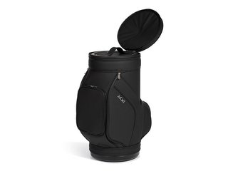Jucad stool with cooler stolička s chladicím boxem na nápoje, černá