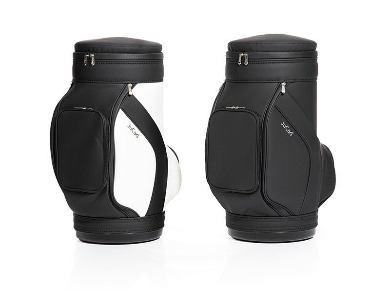 Jucad stool with cooler stolička s chladicím boxem na nápoje, černo/bílá