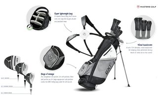 Masters GX1 Gts pánský golfový set, grafit, levý
