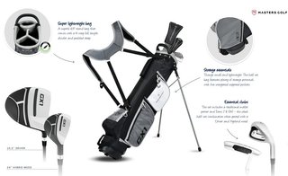 Masters GX1 Gts pánský golfový půlset, grafit