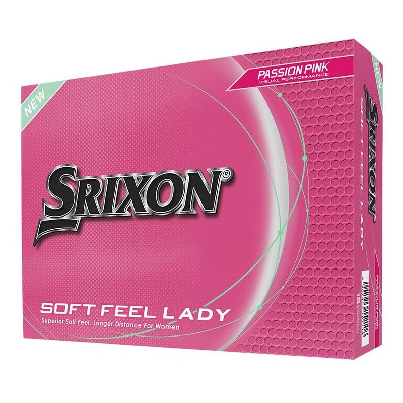 Srixon Soft Feel Lady dámské golfové míčky, růžové