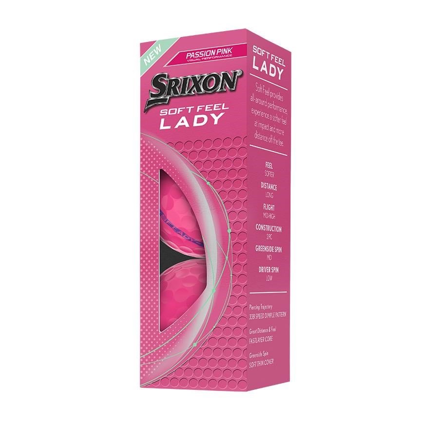 Srixon Soft Feel Lady dámské golfové míčky, růžové