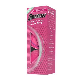 Srixon Soft Feel Lady dámské golfové míčky, růžové