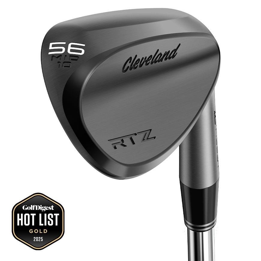 Cleveland RTZ Black Satin wedge, ocel