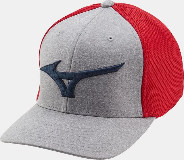 Mizuno Fitted Meshback pánská kšiltovka, červeno/modrá