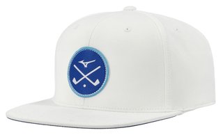 Mizuno Crossed Clubs Snapback pánská kšiltovka, bílá