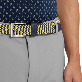 FootJoy Braided opasek, navy/white/taxi