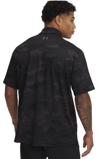 Under Armour Playoff 3.0 Printed pánské polo, černé