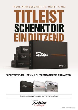Titleist Pro V1 Loyalty: 3+1 s individuálním potiskem