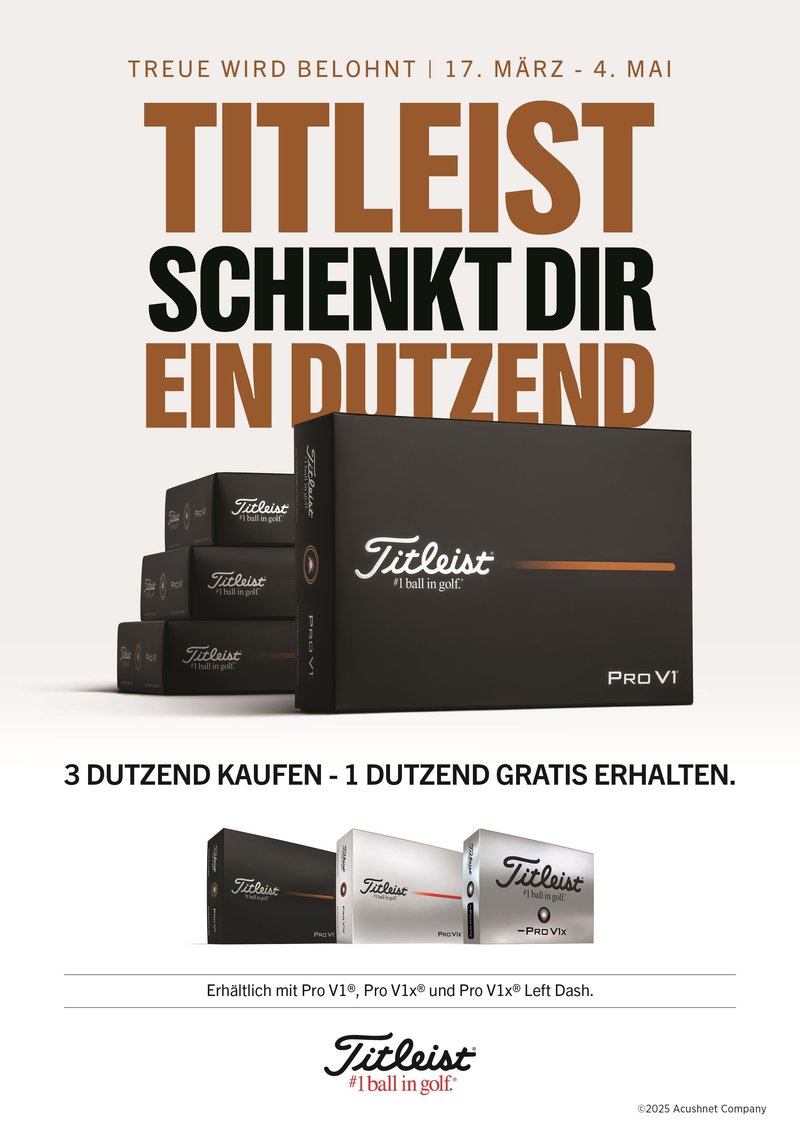 Titleist Pro V1 Loyalty: 3+1 s individuálním potiskem