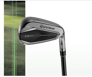 TaylorMade Qi Gunmetal Edition pánská železa, grafit