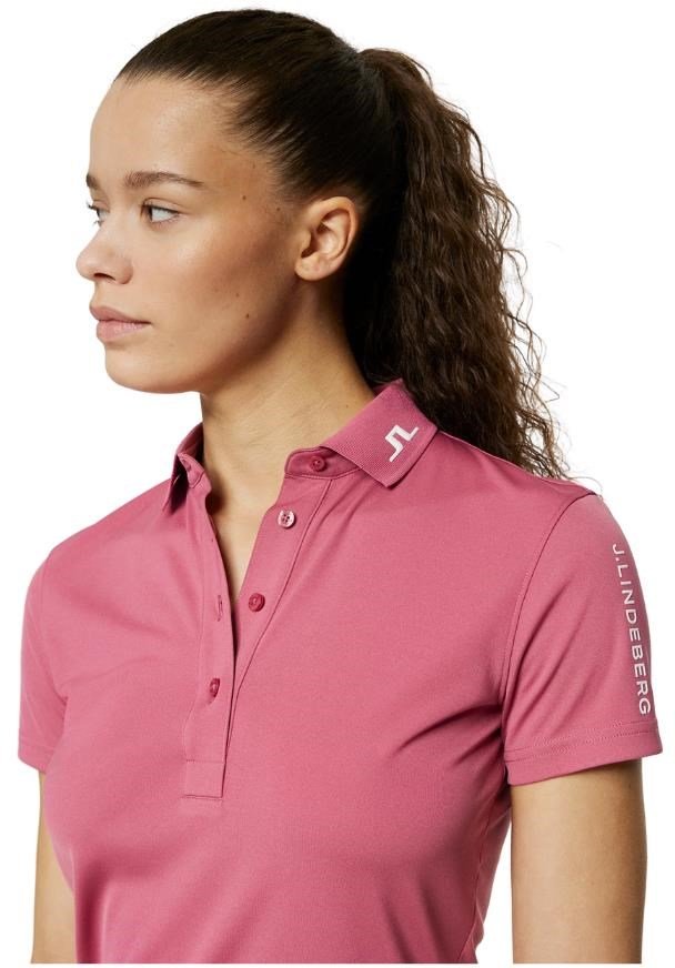 J.Lindeberg Tour Tech dámské polo, rose wine