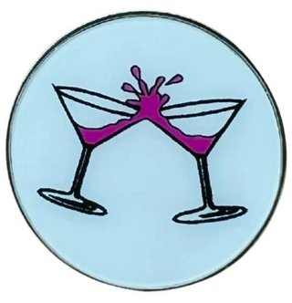 Magnetické golfové markovátko - skleničky