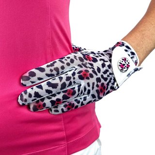 Best of Golf America Ladybird dámská golfová rukavice, bílo/růžová