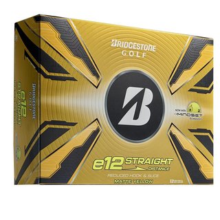 Bridgestone e12 Straight MindSet golfové míčky, žluté