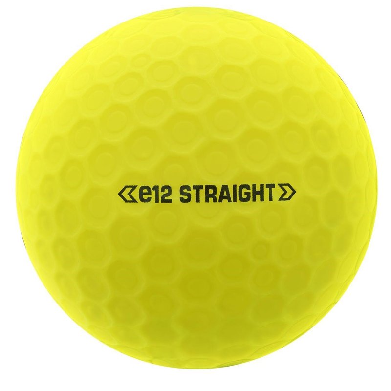 Bridgestone e12 Straight MindSet golfové míčky, žluté